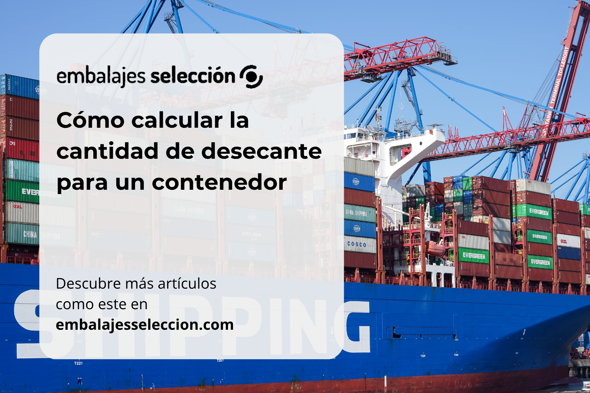 cantidad de desecante para un contenedor